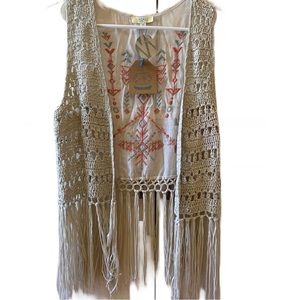 Kori brand fringe vest size Small